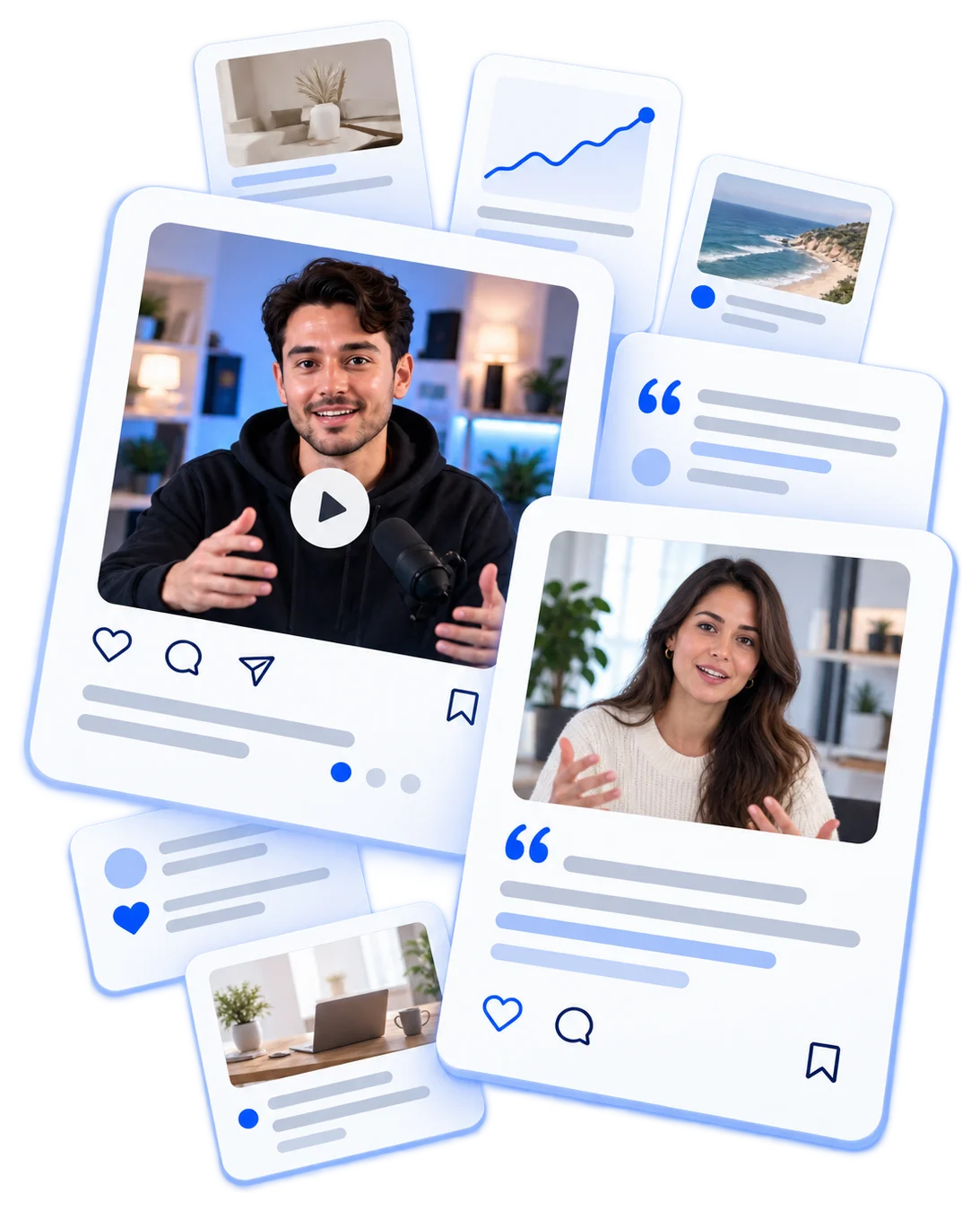 Professional creator posts, comment excerpts and performance signals gathered into one content archive.