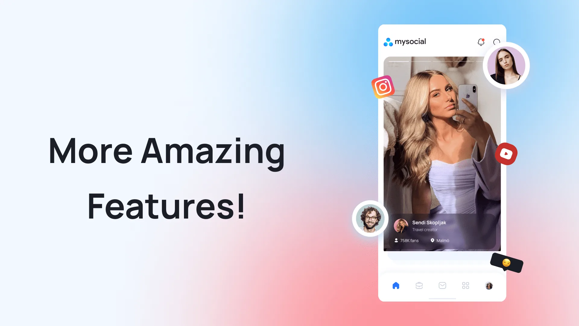 MySocial media kit with verified analytics and professional design